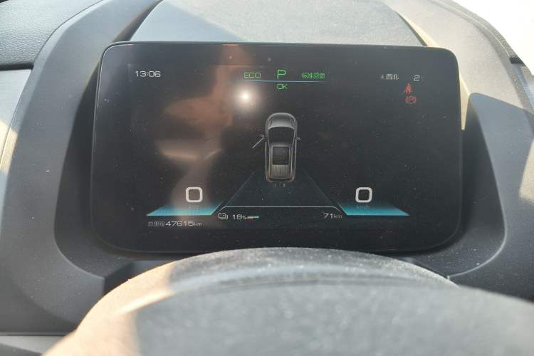 Used BYD Yuan Pro 2023 401KM Luxury Version Odometer Close Up
