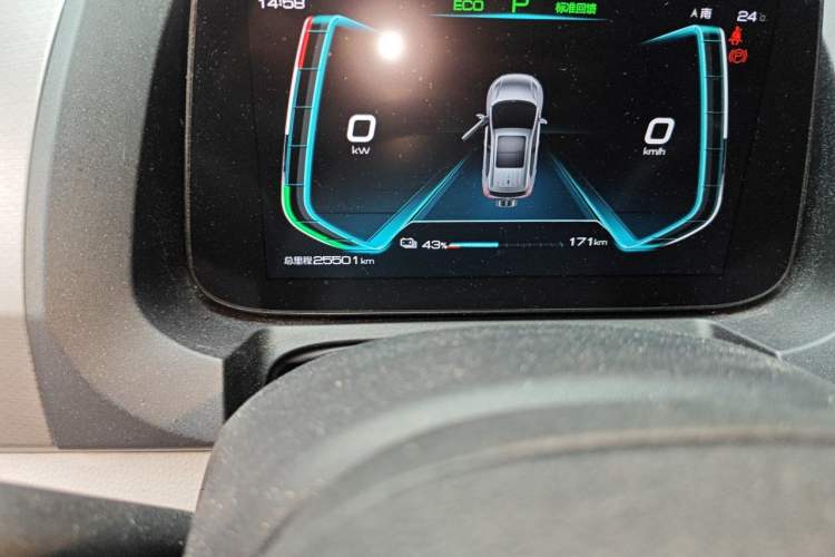 Used BYD Yuan Pro 2023 401 km Deluxe Version Odometer Close Up