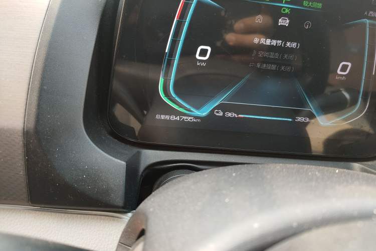 Used BYD Yuan Pro 2023 401KM Luxury Version Odometer Close Up