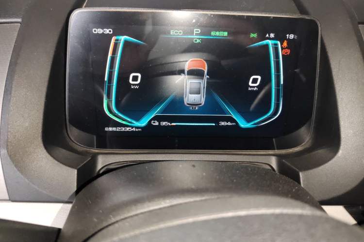 Used BYD Yuan Pro 2023 401 km Deluxe Version Odometer Close Up