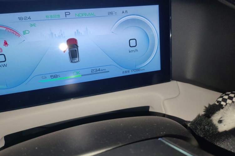 Used BYD Yuan UP 2024 401KM Beyond Edition Odometer Close Up