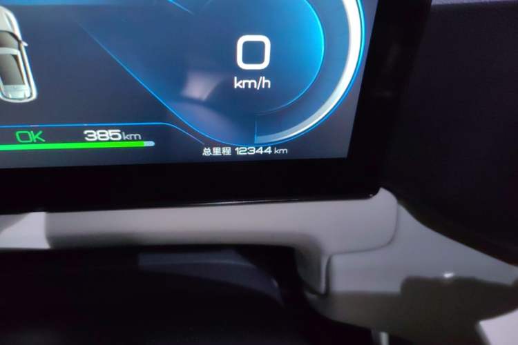 Used BYD Yuan UP 2024 401 km Active Version Odometer Close Up