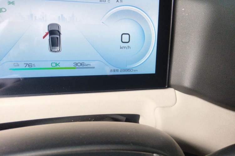 Used BYD Yuan UP 2024 401KM Leading Edition Odometer Close Up