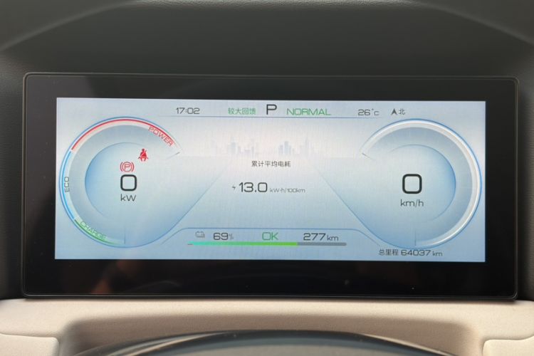 Used BYD Yuan UP 2024 401KM Leading Edition Odometer Close Up