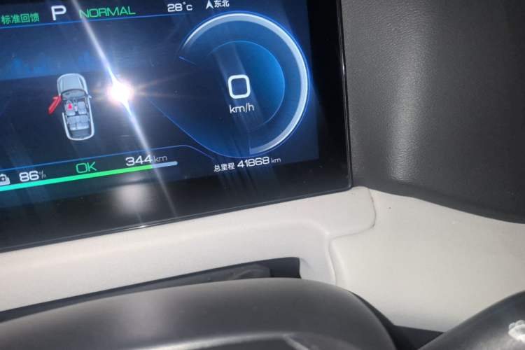Used BYD Yuan UP 2024 401KM Beyond Edition Odometer Close Up