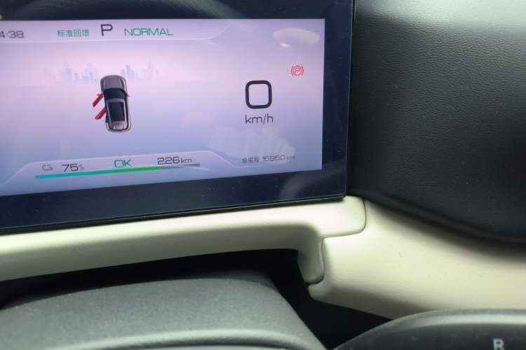 Used BYD Yuan UP 2025 Model 301KM Leading Version Odometer Close Up