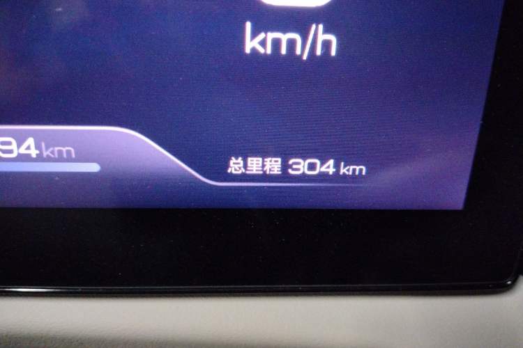 Used BYD Yuan UP 2025 Model 301KM Leading Version Odometer Close Up