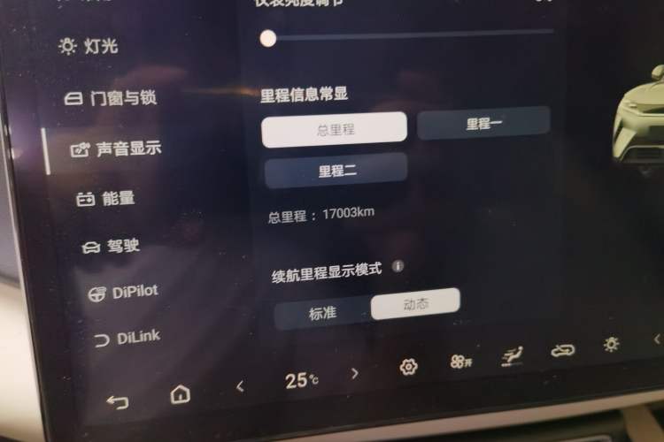Used BYD Yuan UP 2025 Intelligent Driving Version 401 KM Dynamic Edition Odometer Close Up