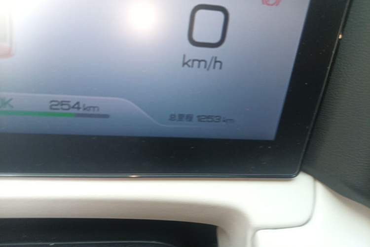 Used BYD Yuan UP 2025 Model 301KM Leading Version Odometer Close Up
