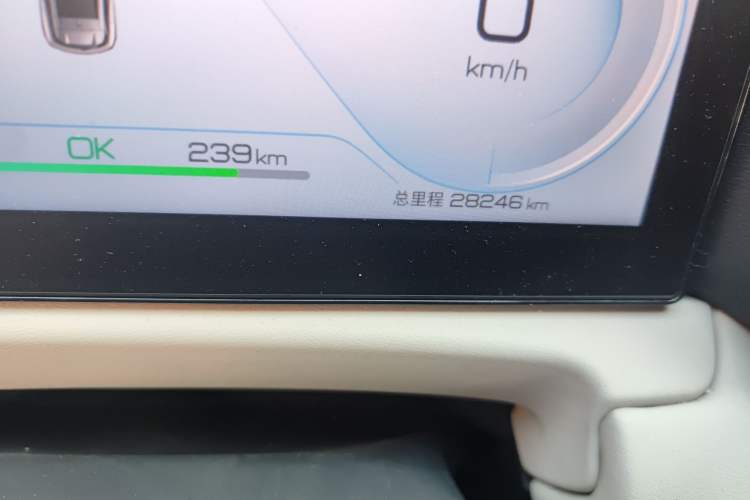 Used BYD Yuan UP 2025 Model 301KM Leading Version Odometer Close Up