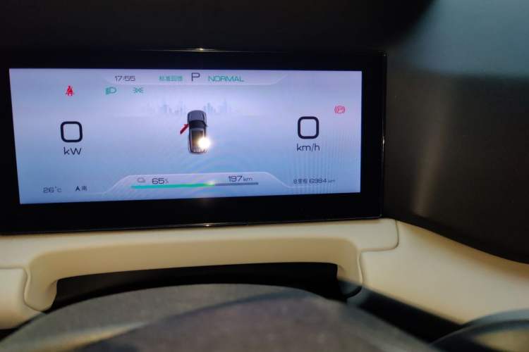 Used BYD Yuan UP 2025 Model 301KM Leading Version Odometer Close Up