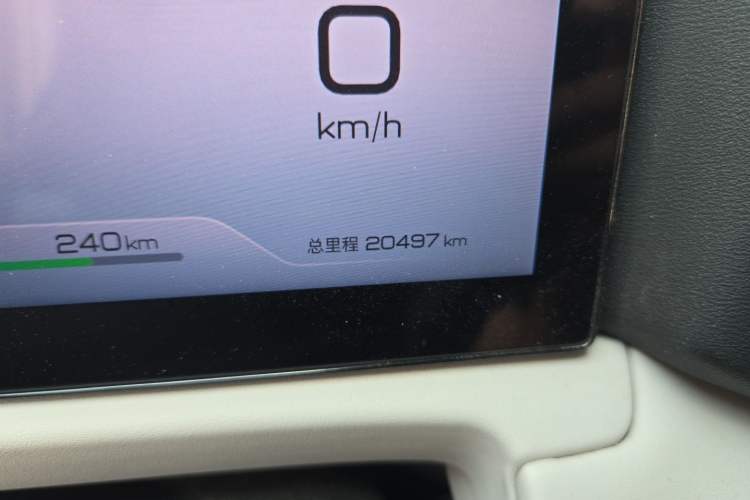 Used BYD Yuan UP 2025 Model 301KM Leading Version Odometer Close Up