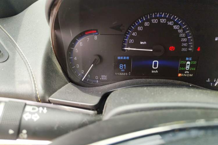 Used Cadillac ATS 2014 28T Elite Edition Odometer Close Up