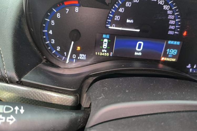 Used Cadillac ATS-L 2014 25T Comfort Model Odometer Close Up