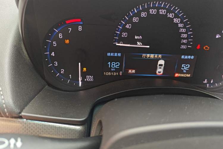 Used Cadillac ATS-L 2014 25T Comfort Model Odometer Close Up