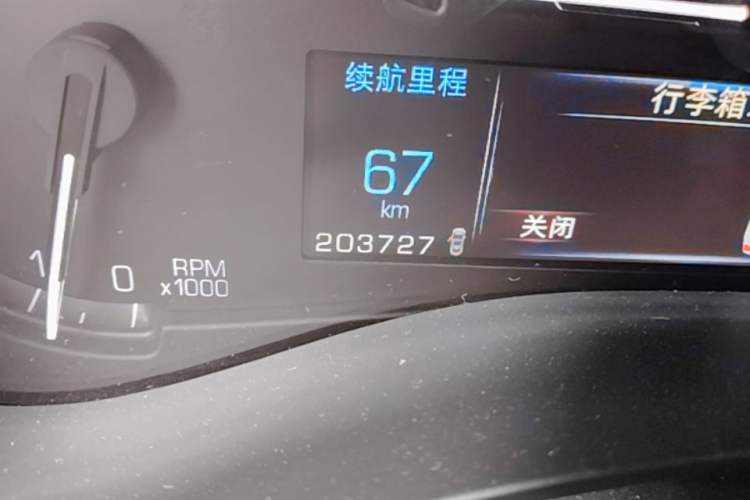 Used Cadillac ATS-L 2014 25T Comfort Model Odometer Close Up