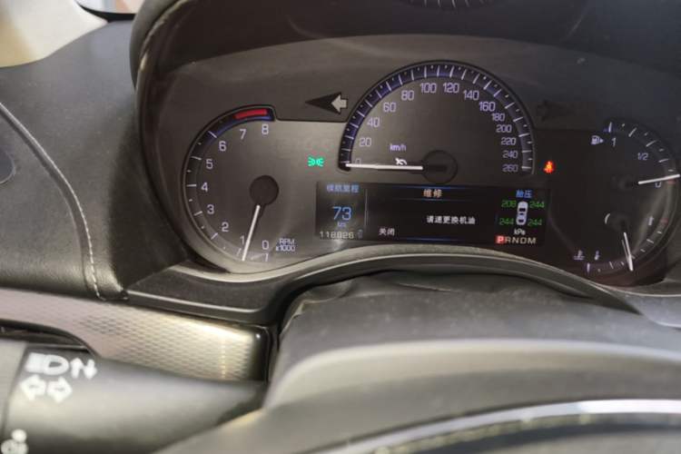 Used Cadillac ATS-L 2014 25T Comfort Model Odometer Close Up