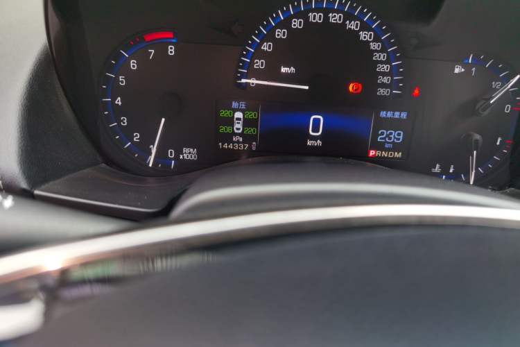Used Cadillac ATS-L 2014 25T Comfort Model Odometer Close Up