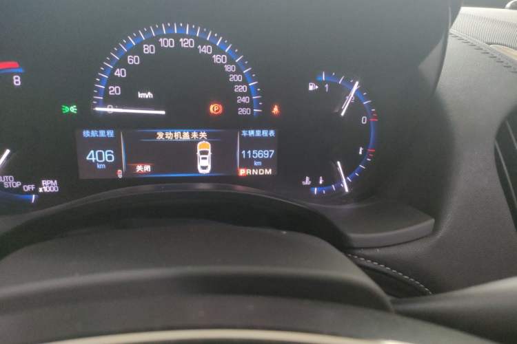 Used Cadillac ATS-L 2016 28T Luxury Version Odometer Close Up
