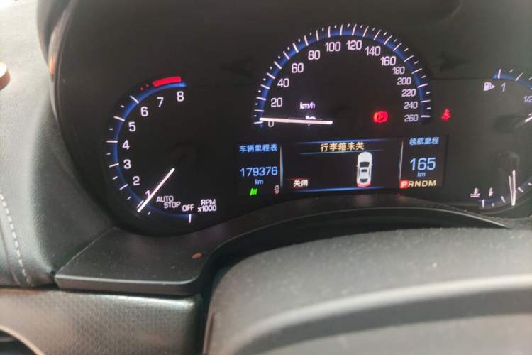 Used Cadillac ATS-L 2016 28T Tech Edition Odometer Close Up
