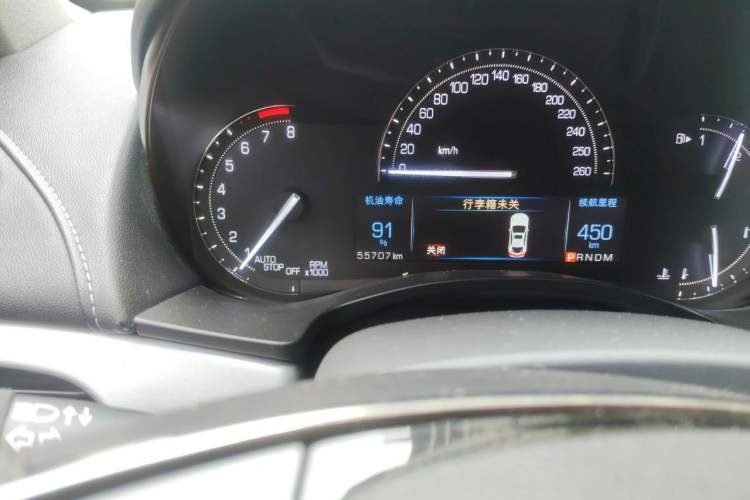 Used Cadillac ATS-L 2017 28T Fashion Edition Odometer Close Up