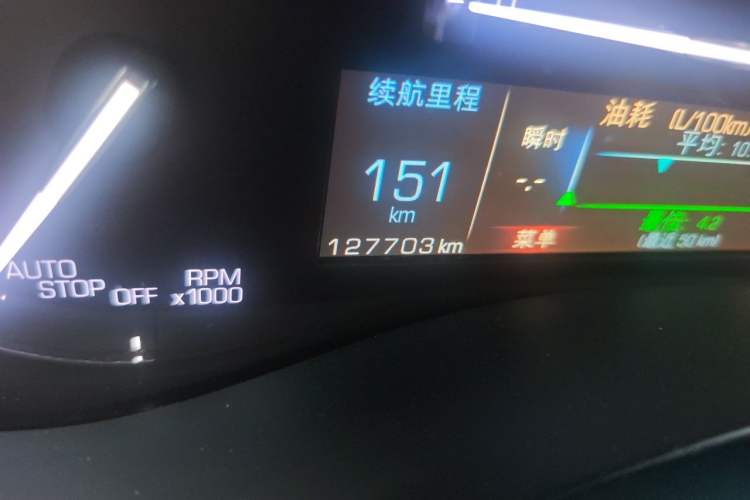 Used Cadillac ATS-L 2017 28T Tech Edition Odometer Close Up