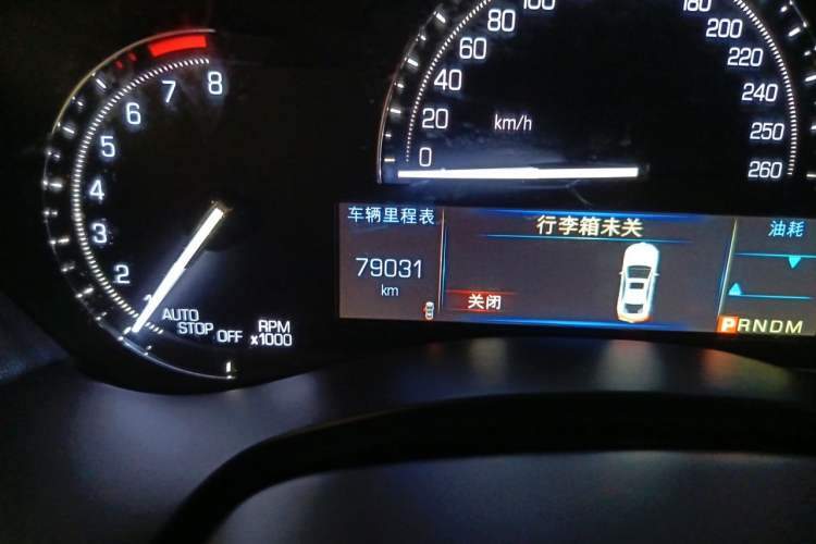 Used Cadillac ATS-L 2017 28T Tech Edition Odometer Close Up