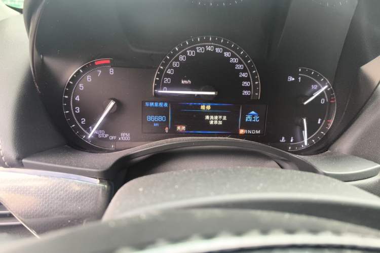 Used Cadillac ATS-L 2017 28T Tech Edition Odometer Close Up