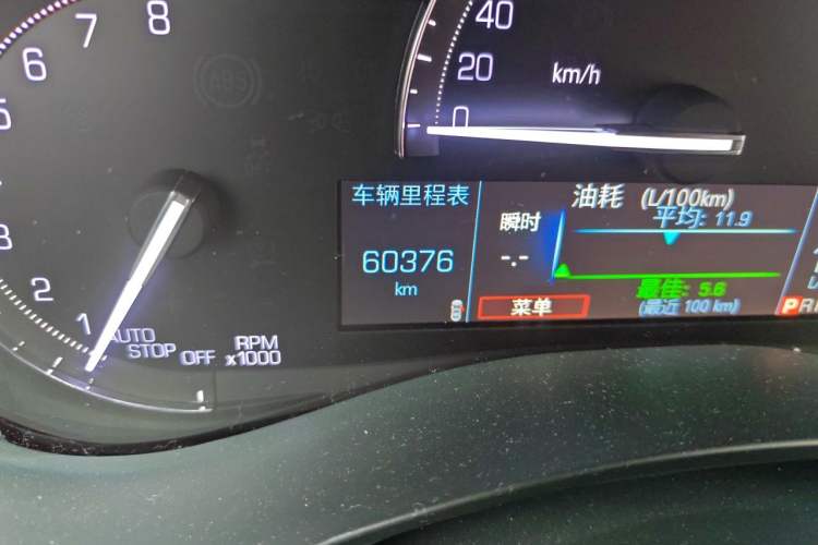 Used Cadillac ATS-L 2017 28T Fashion Edition Odometer Close Up
