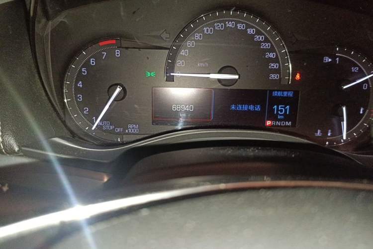 Used Cadillac ATS-L 2017 28T Fashion Edition Odometer Close Up