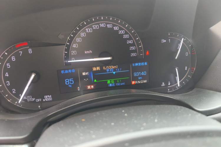 Used Cadillac ATS-L 2017 28T Tech Edition Odometer Close Up
