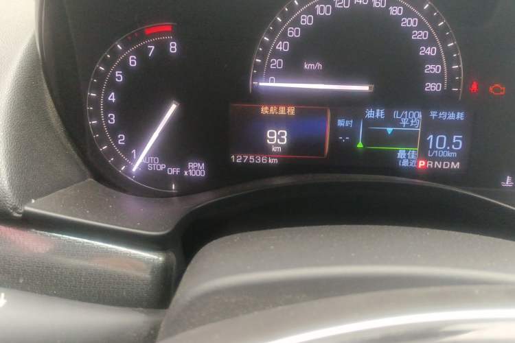 Used Cadillac ATS-L 2017 28T Tech Edition Odometer Close Up