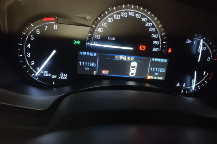 Used Cadillac ATS-L 2017 28T Tech Edition Odometer Close Up