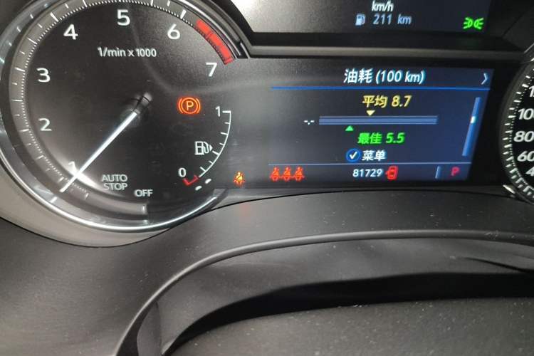 Used Cadillac CT4 2020 28T Elite Edition Odometer Close Up