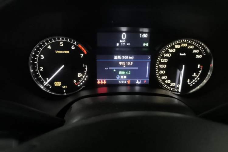 Used Cadillac CT4 2020 28T Elite Edition Odometer Close Up
