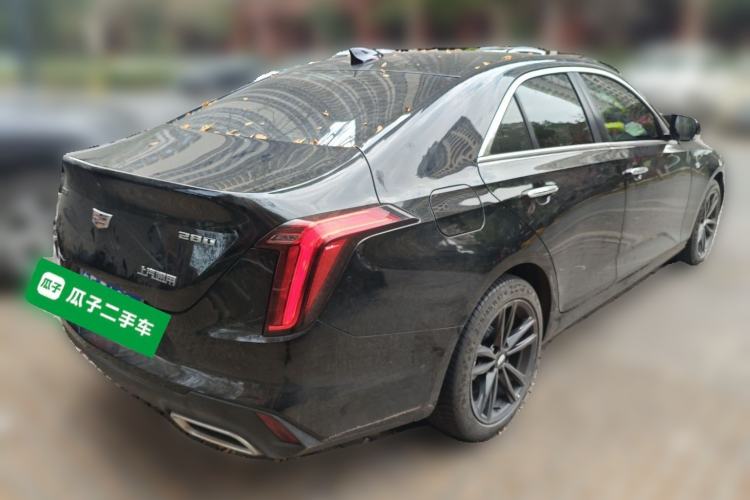 Used Cadillac CT4 2021 28T Luxury Model Rear Right 45 Deg