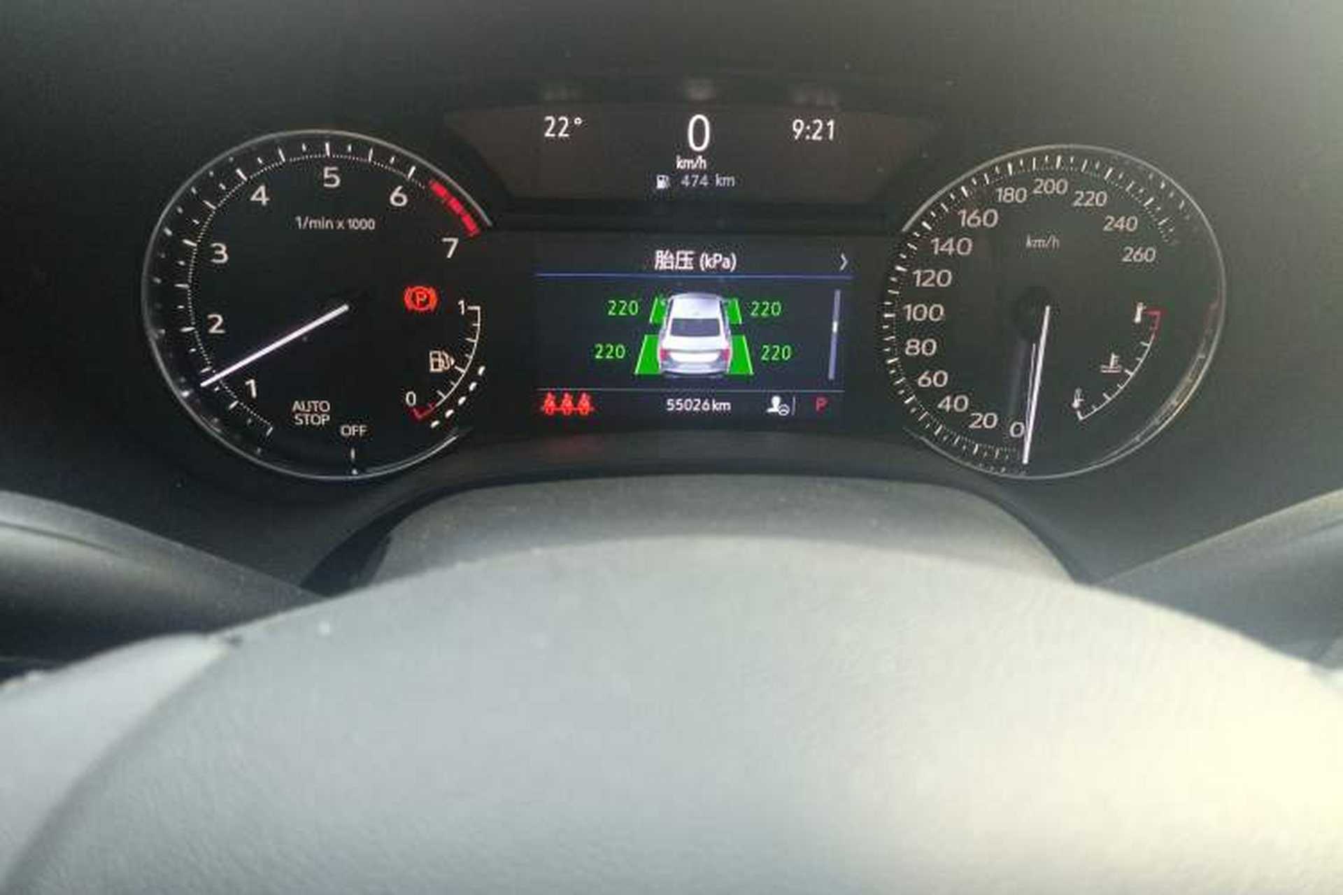 Used Cadillac CT4 2021 28T Luxury Model Odometer Close Up