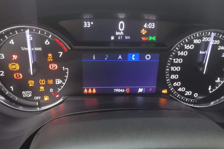 Used Cadillac CT4 2021 28T Luxury Model Odometer Close Up