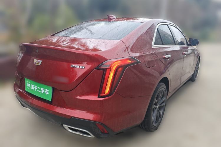 Used Cadillac CT4 2021 28T Luxury Model Rear Right 45 Deg