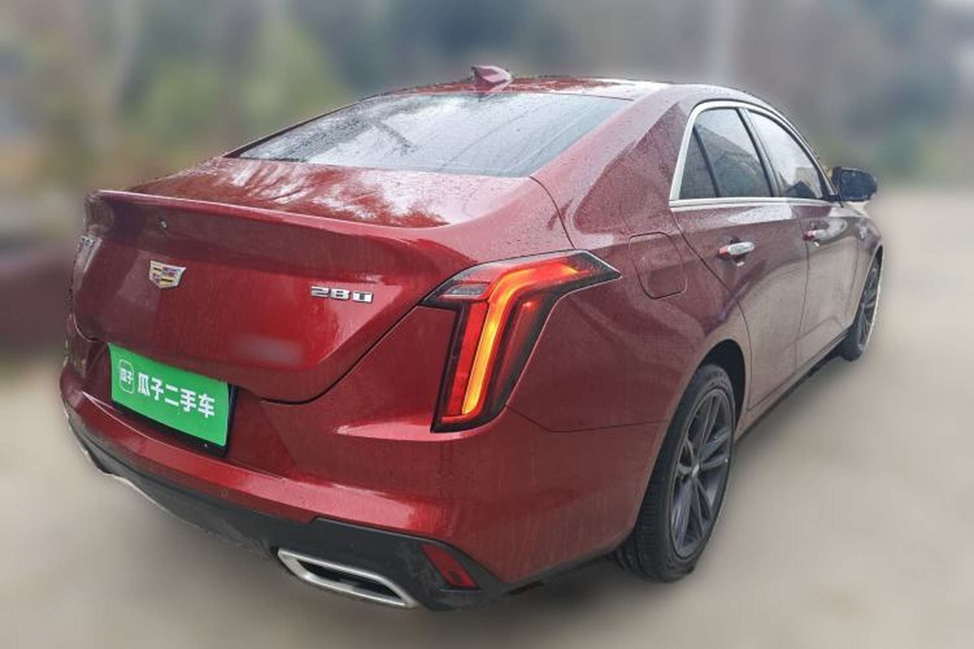Used Cadillac CT4 2021 28T Luxury Model Rear Right 45 Deg