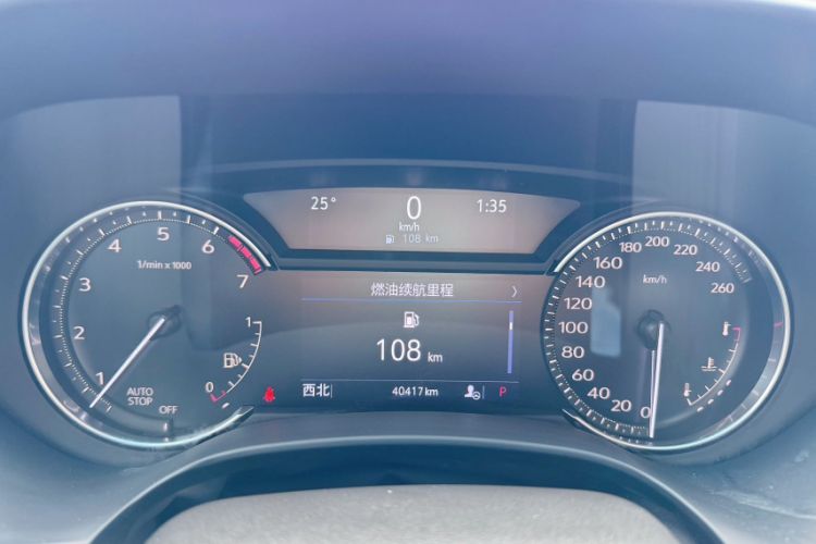 Used Cadillac CT4 2021 28T Luxury Model Odometer Close Up