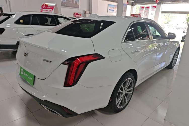 Used Cadillac CT4 2021 28T Luxury Model Rear Right 45 Deg