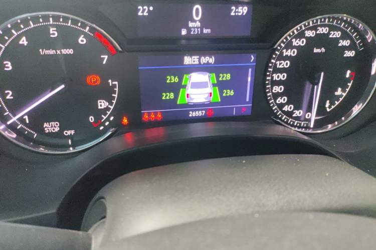 Used Cadillac CT4 2022 28T Prestige Edition Odometer Close Up
