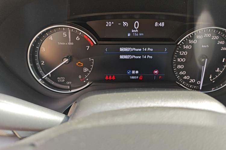 Used Cadillac CT4 2023 25T Luxury Model Odometer Close Up