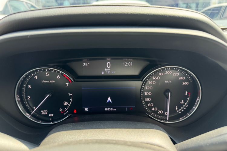 Used Cadillac CT4 2023 25T Luxury Model Odometer Close Up