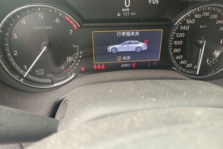Used Cadillac CT5 2020 28T Luxury Version Odometer Close Up