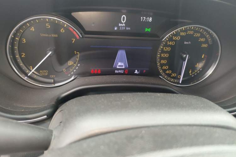 Used Cadillac CT5 2020 Revised Version 28T Luxury Edition Odometer Close Up