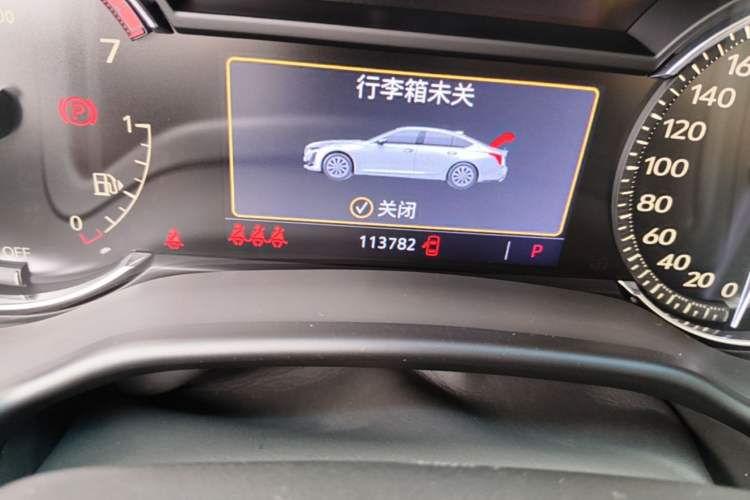 Used Cadillac CT5 2020 Revised Version 28T Luxury Edition Odometer Close Up
