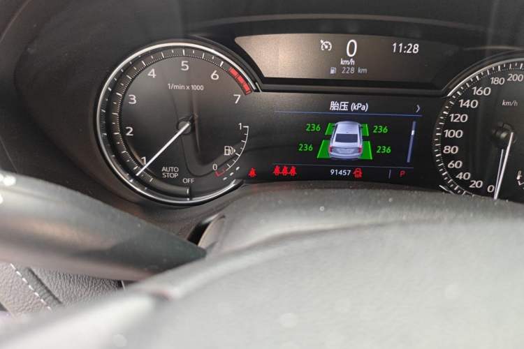 Used Cadillac CT5 2020 28T Luxury Version Odometer Close Up