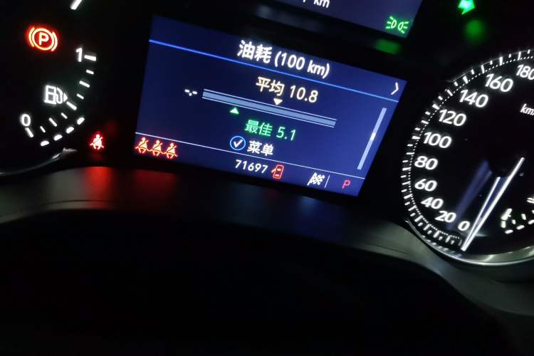 Used Cadillac CT5 2020 28T Luxury Version Odometer Close Up